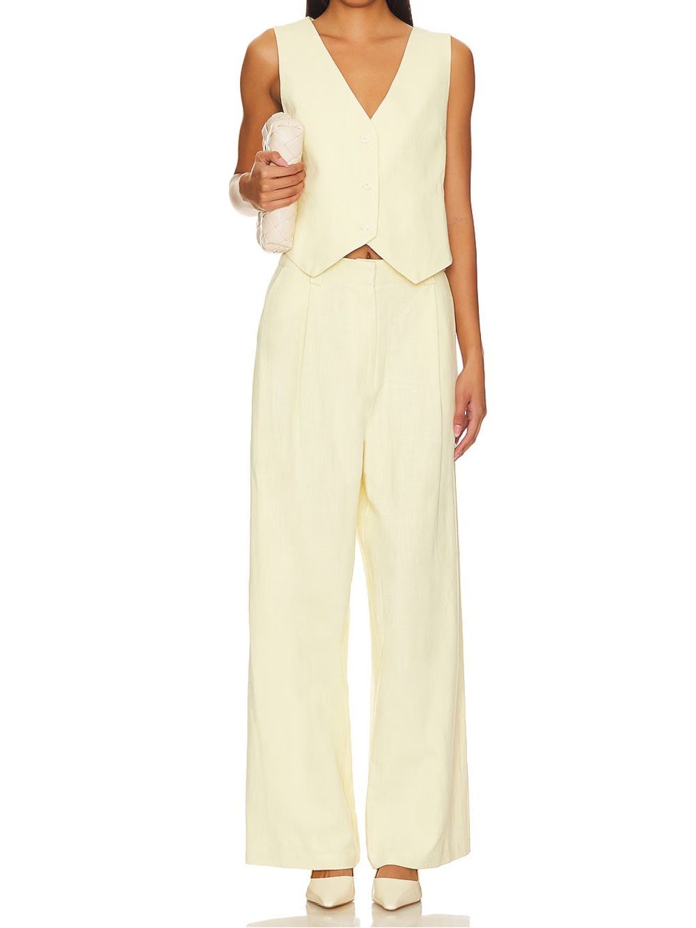 Lioness NWT Leo Pant & Top Set in Butter Size Small